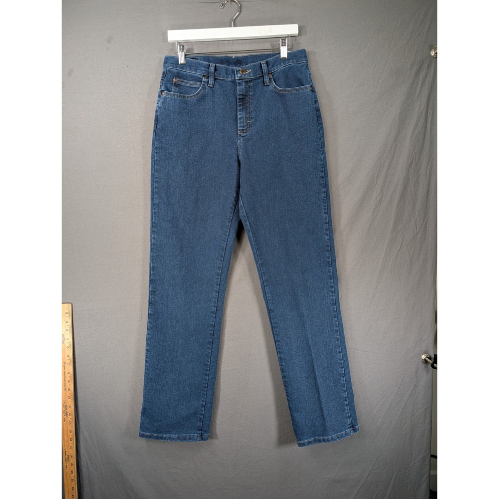 Lee Womens Relaxed Fit‎ Straight Leg Jeans Blue 10 Long
